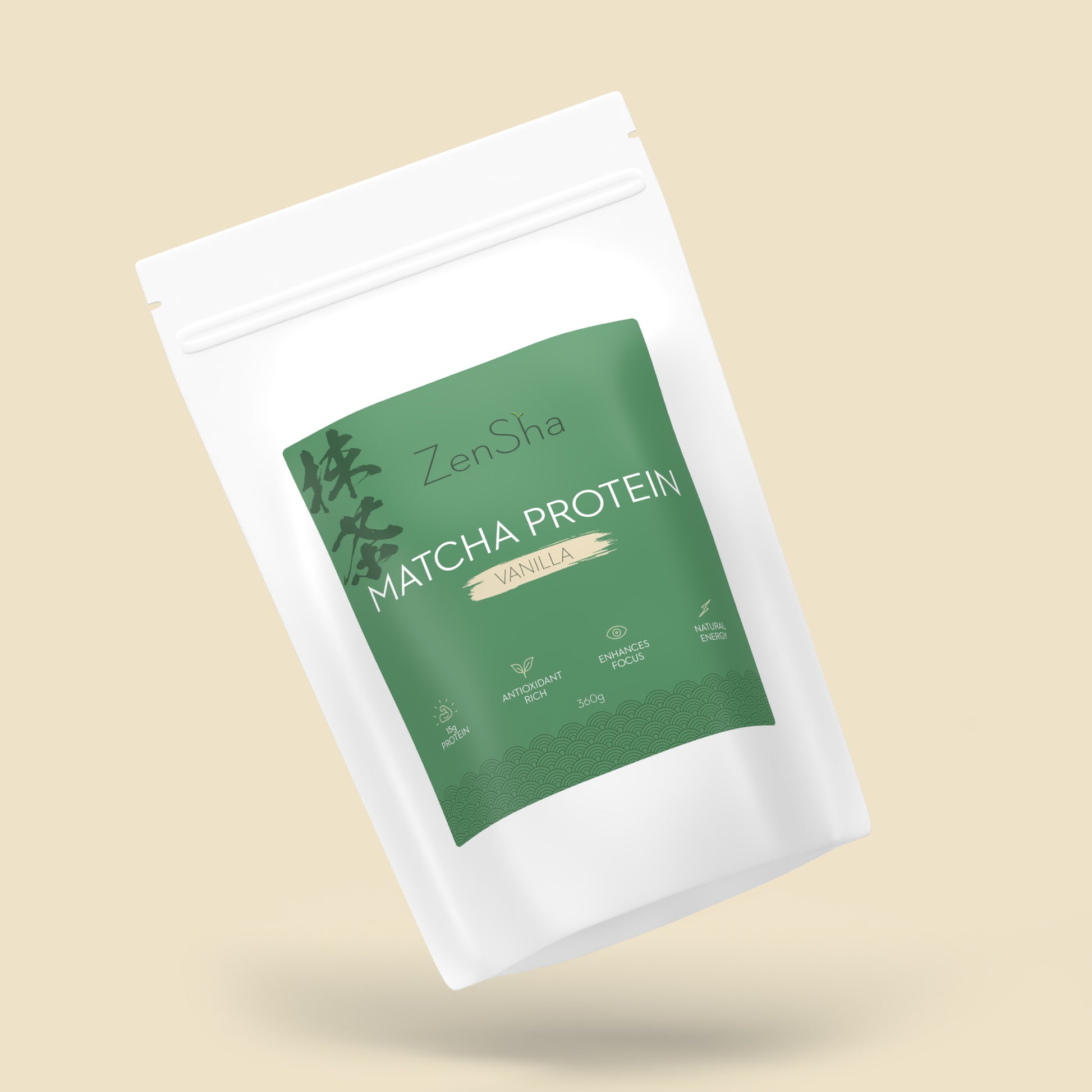 ZenSha - Matcha Vanilla Protein Powder