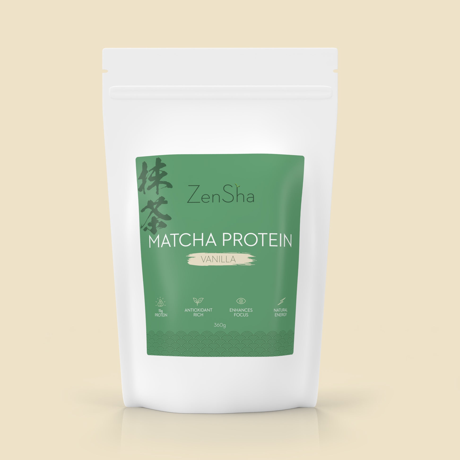 ZenSha - Matcha Vanilla Protein Powder