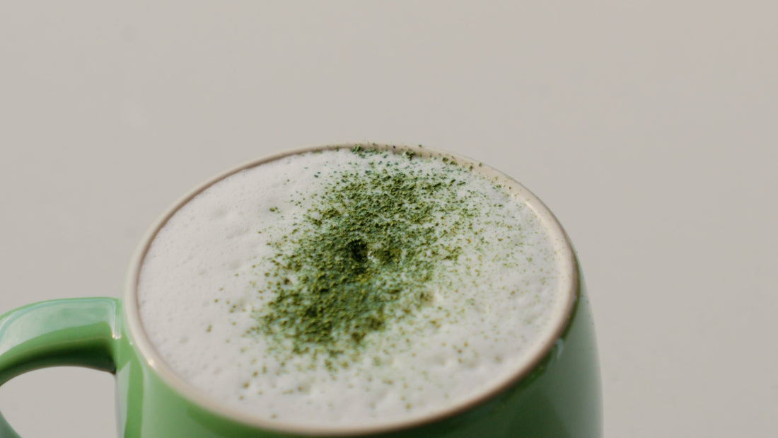 Warm Matcha Protein Latte