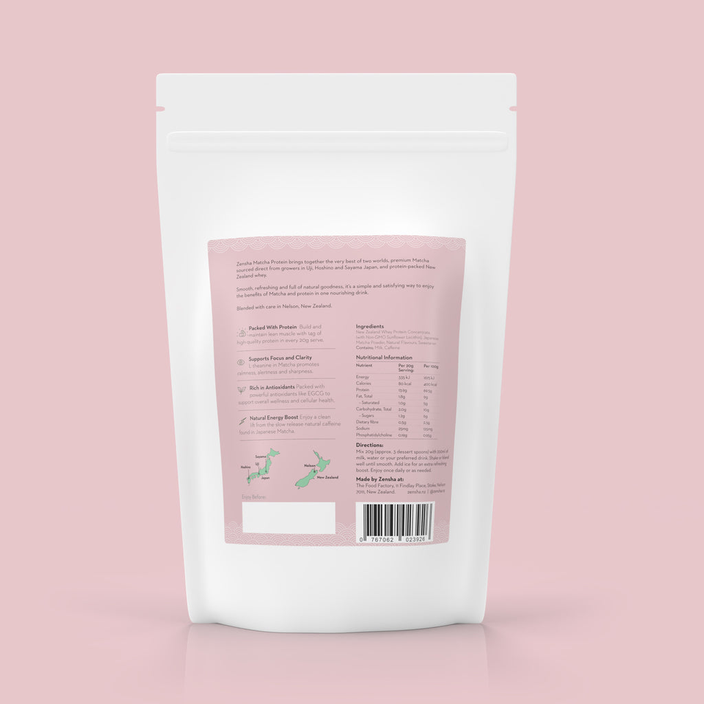 ZenSha - Strawberry Matcha Protein Powder